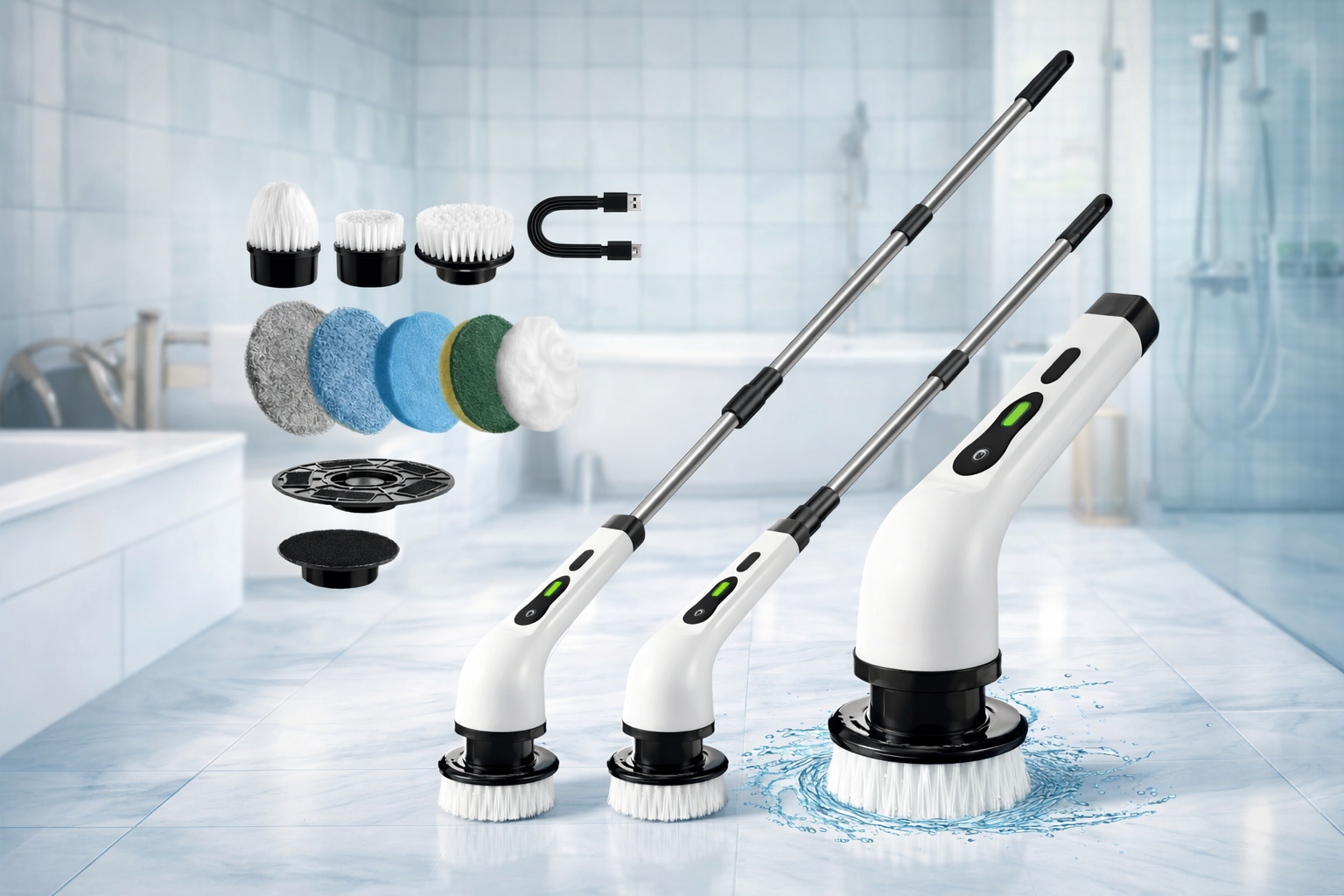 TurboScrub Pro™ - Elektrisk rengöringsborste