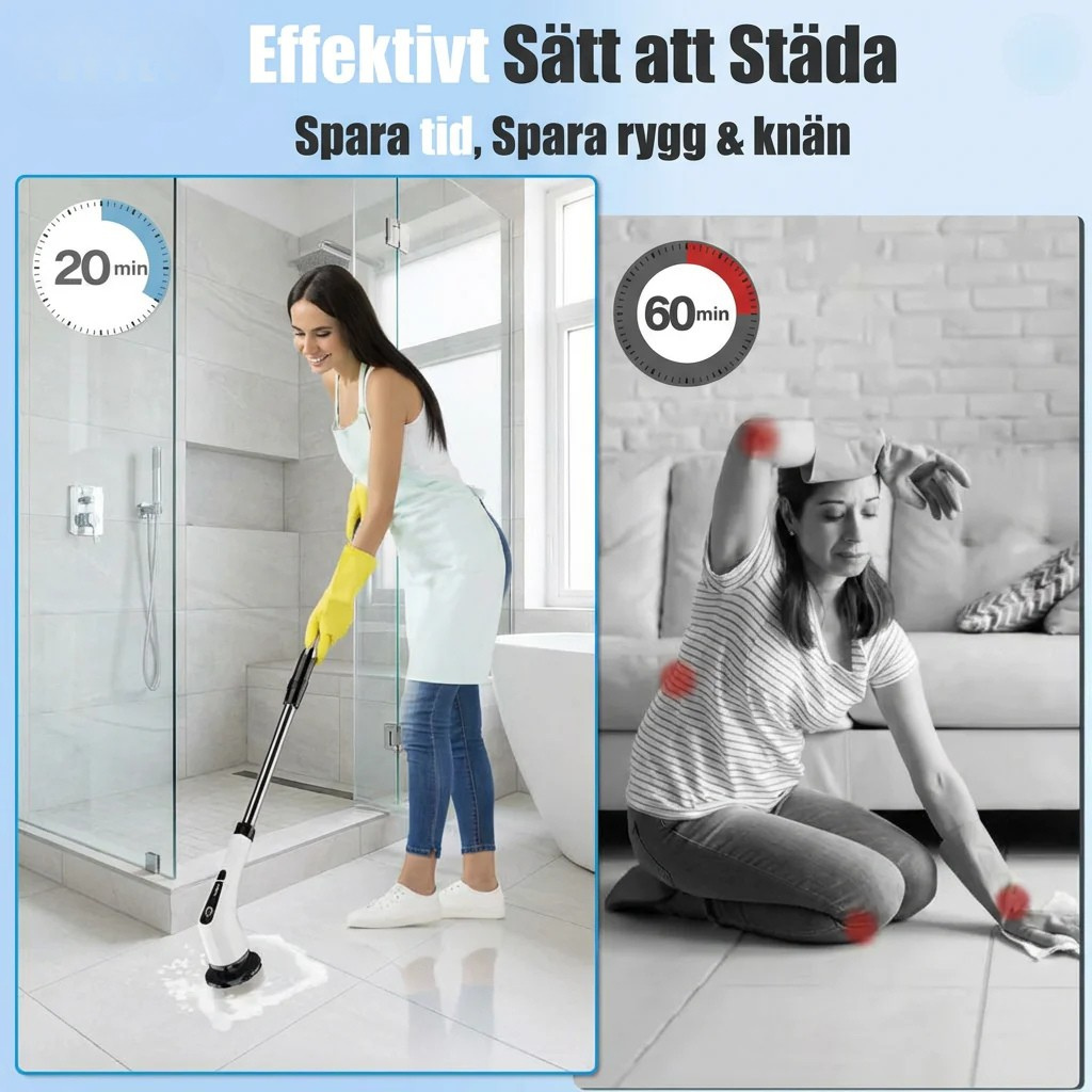 TurboScrub Pro™ - Elektrisk rengöringsborste