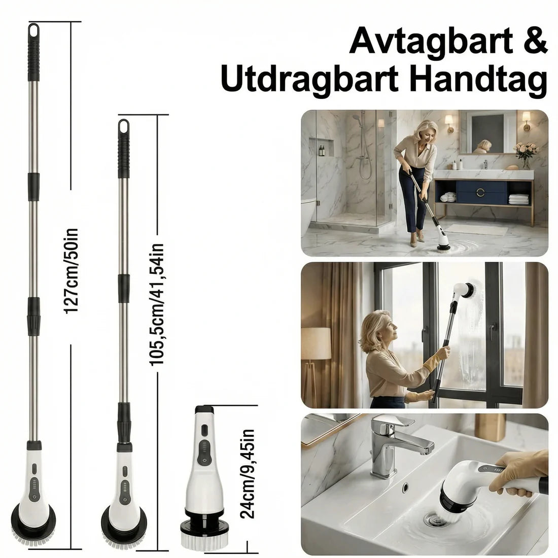 TurboScrub Pro™ - Elektrisk rengöringsborste